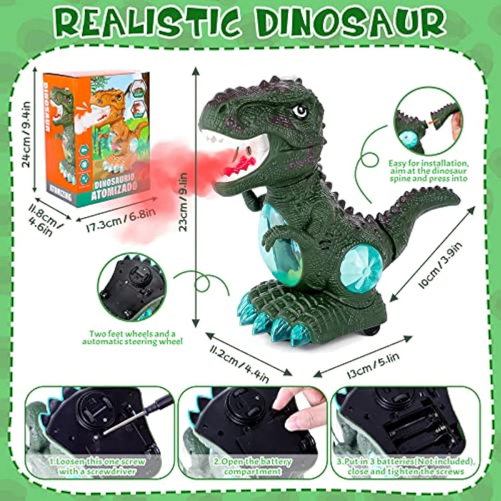 Jolof Store Walking Dinosaur Baby Toy | Musical Light Up Spray Toy