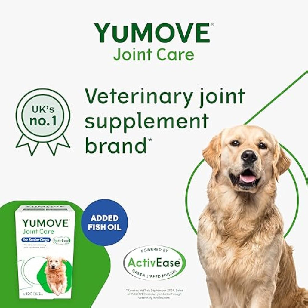 YuMOVE Senior Dog Joint Supplement | High Strength Hip Care | 120 Tablets