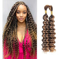Jolof Store Deep Wave Bulk Human Hair for Braiding – 20 Inch, 100g