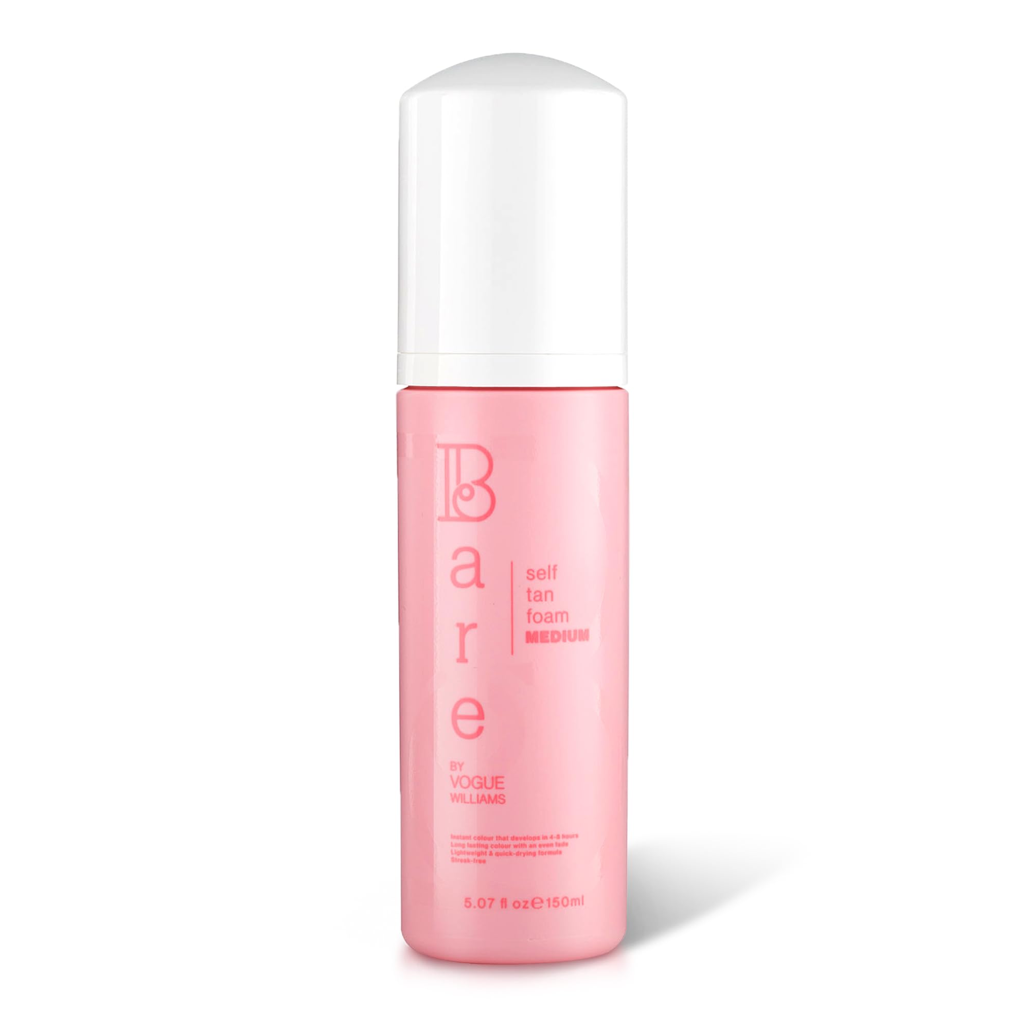 Bare by Vogue Self-Tanning Foam – Medium Tan for Face & Body – 150ml