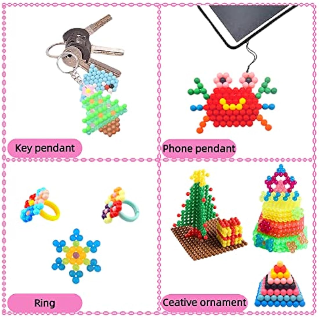 Chennyfun Water Fuse Beads Set | 24-Color DIY Sticky Beads Kit