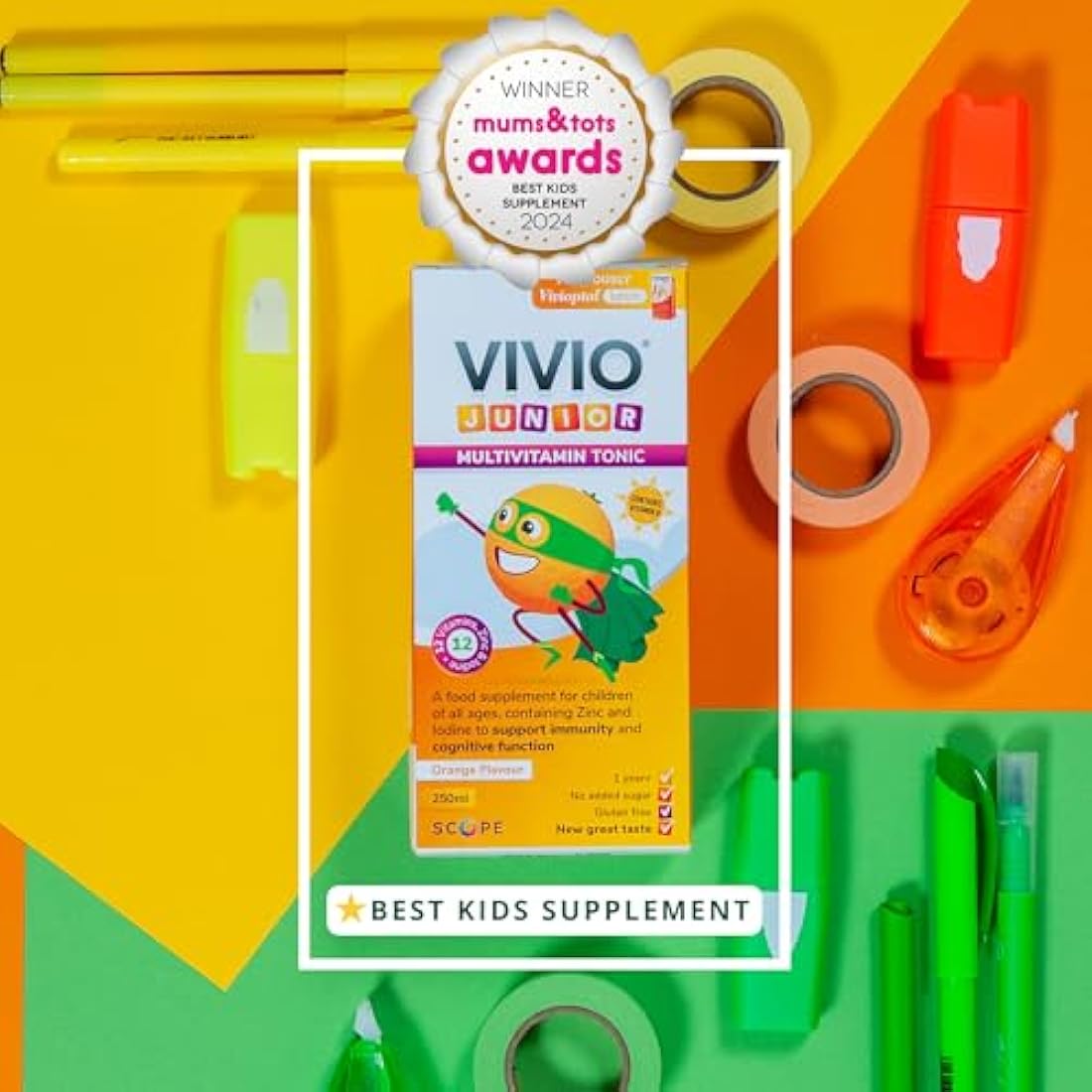 VIVIO Junior Multivitamin Tonic for Kids – Immune & Cognitive Support