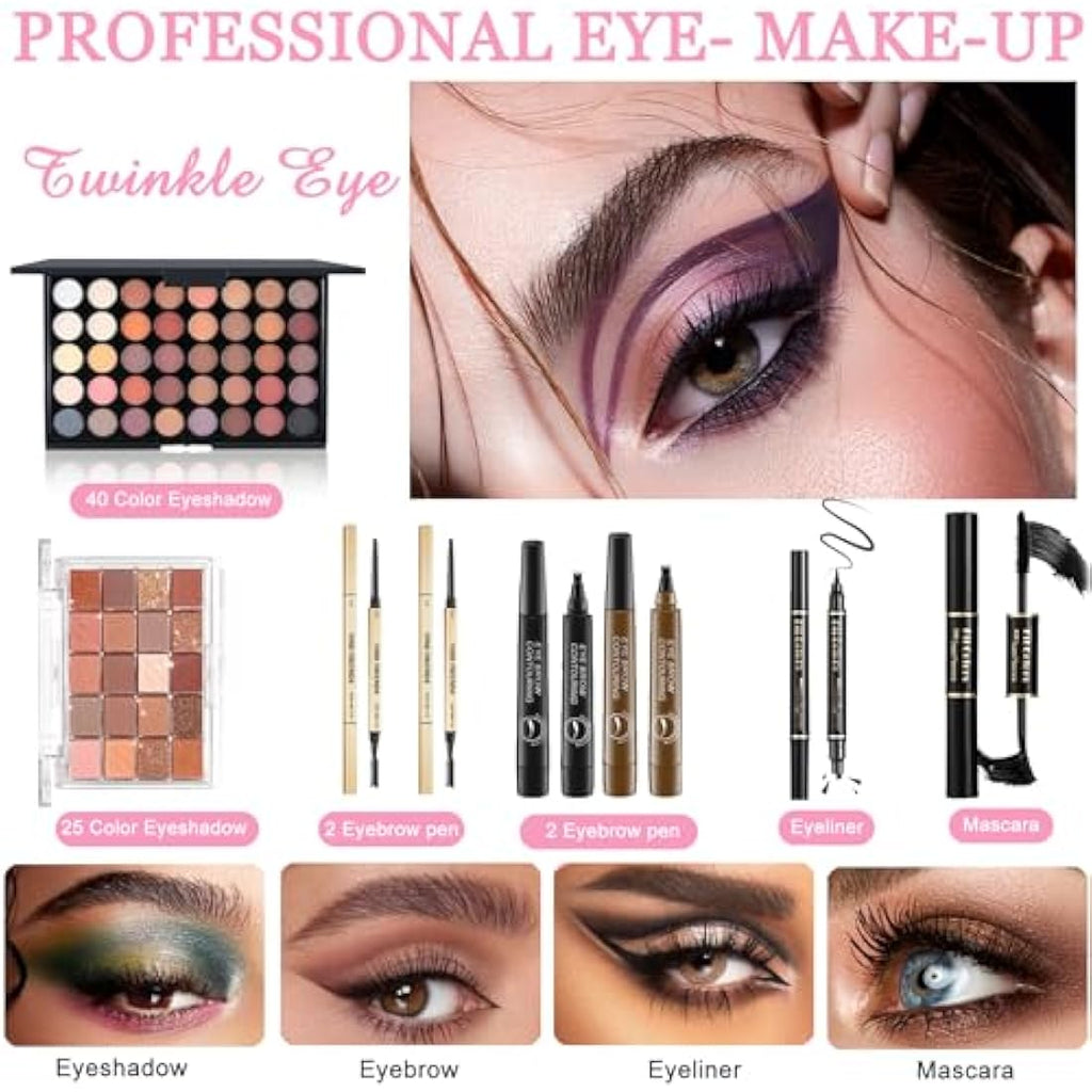 Ruicen Full Makeup Kit for Women & Teens | 40 Color Eyeshadow Set