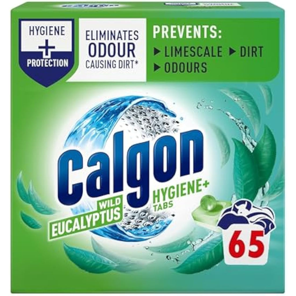 Calgon Hygiene Plus Washing Machine Cleaner & Limescale Remover, 65 Tabs