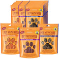 Pet Munchies Natural Meaty Strips | Grain-Free Dog Training Treats | 18 Bags