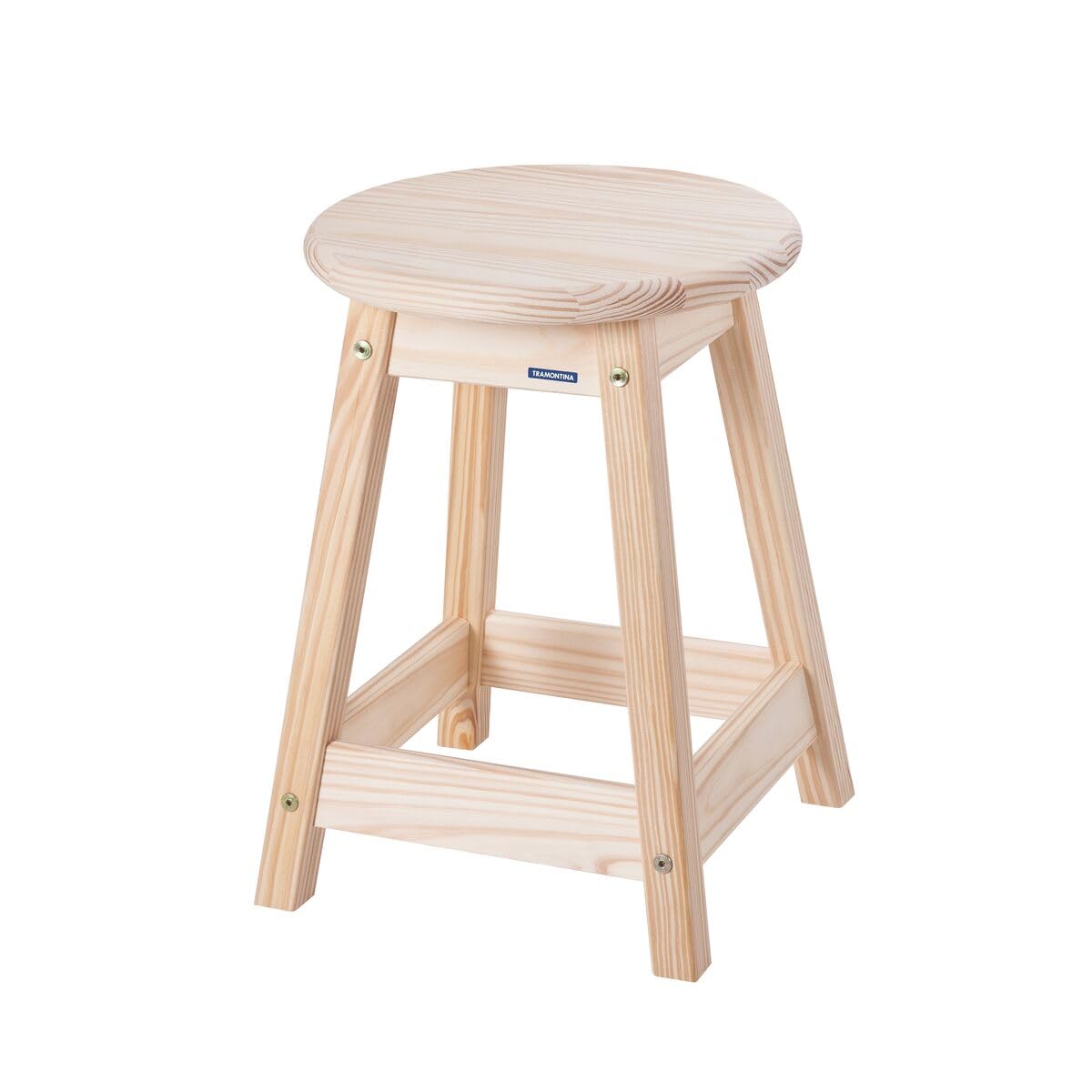 Tramontina Natural Pine Wood Stool Ø33 x 46.5cm - image 1