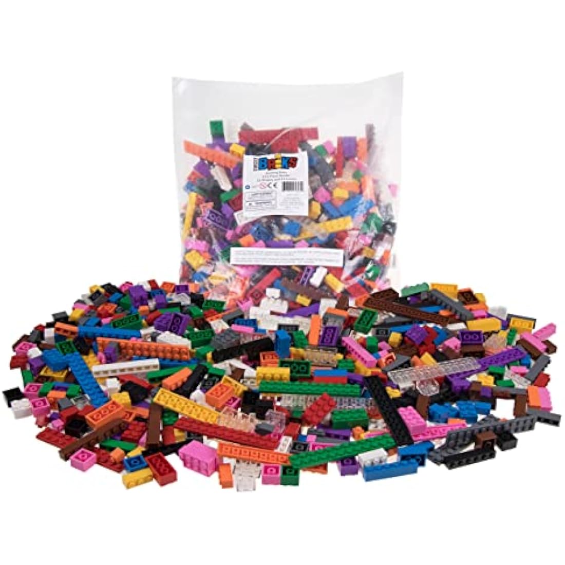 Strictly Briks Classic Building Bricks Starter Kit – 672 Pieces, Vibrant Colors