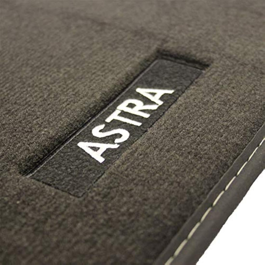 Vauxhall Astra H Car Floor Mats – Tailored Black Velour Set of 4