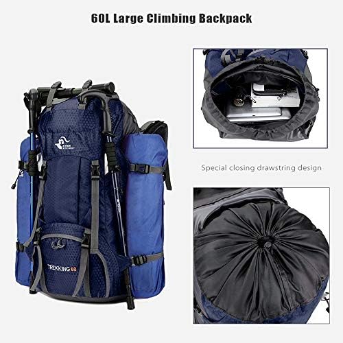 60L Waterproof Hiking Backpack – Lightweight Foldable Daypack