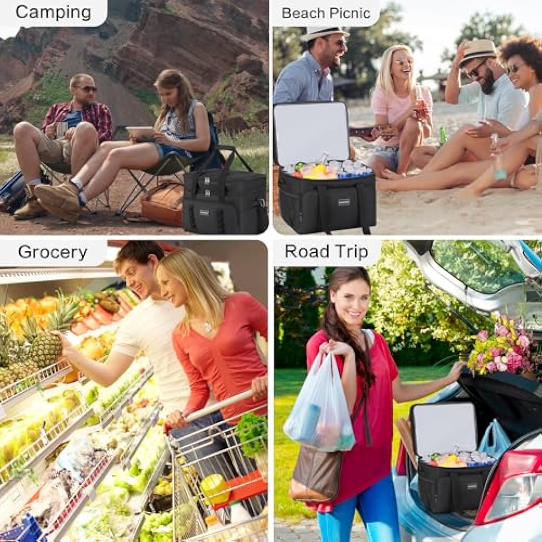 42L Insulated Cooler Bag – Waterproof Thermal Picnic Bag