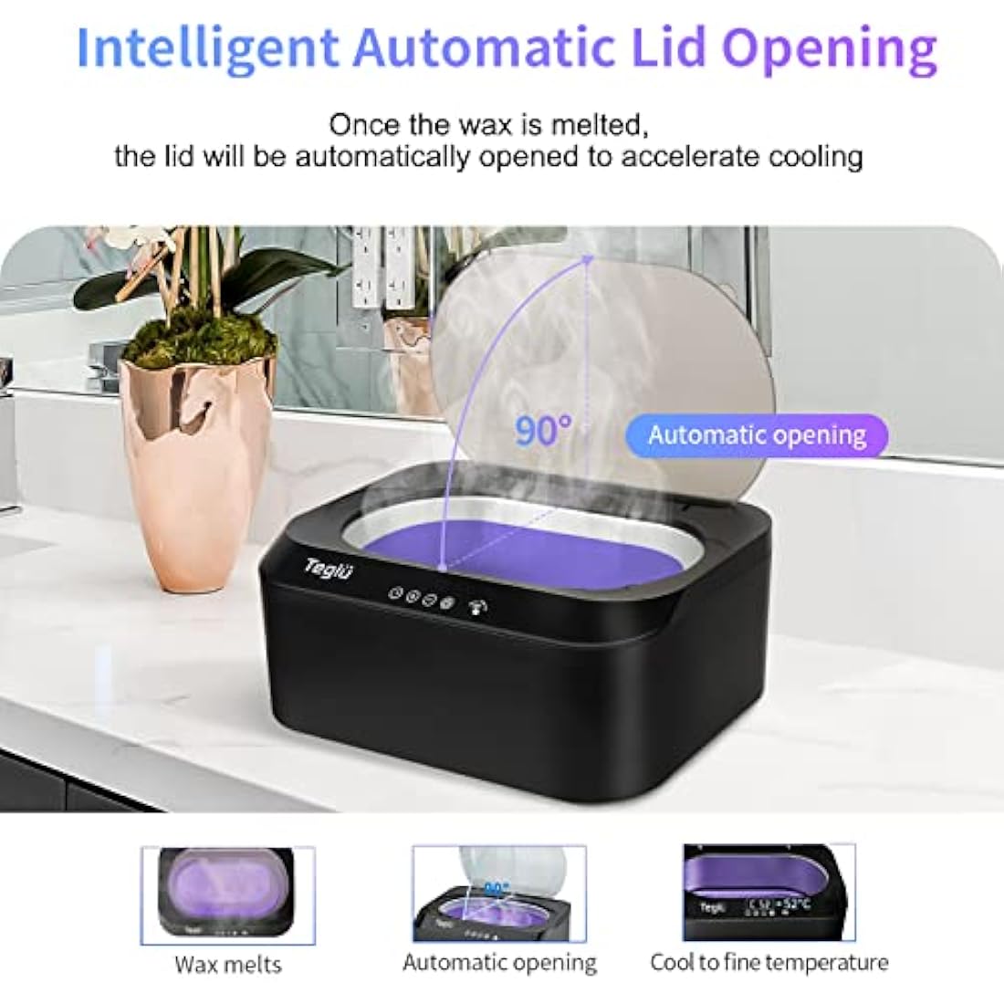Teglu 4L Paraffin Wax Bath for Hands and Feet – 200W Fast Heating Machine