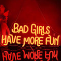 Jolof Store Bad Girls Have More Fun Neon Sign | Red LED Wall Decor