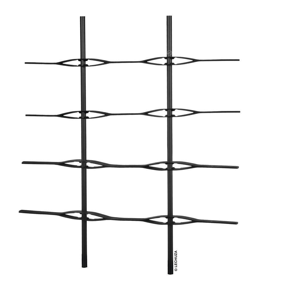 Lechuza Trio Cottage 40 Self-Watering Planter with Trellis - Black
