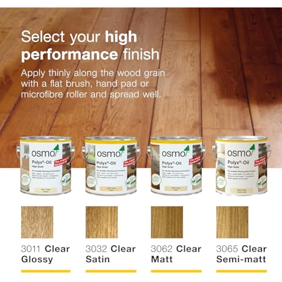 Osmo Polyx-Oil Hard Wax Oil – Clear Satin Wood Finish, 750ml