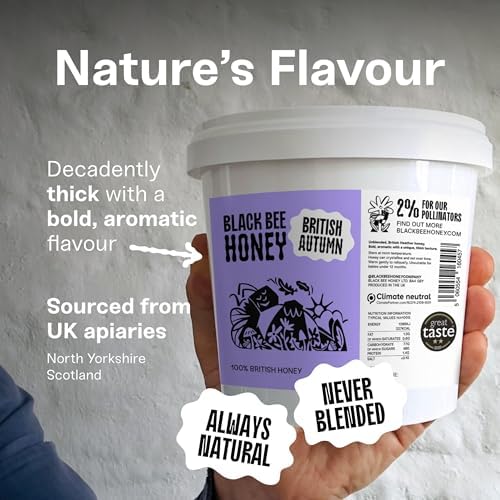 Black Bee Honey – Pure British Autumn Honey | Raw & Unprocessed – 1kg