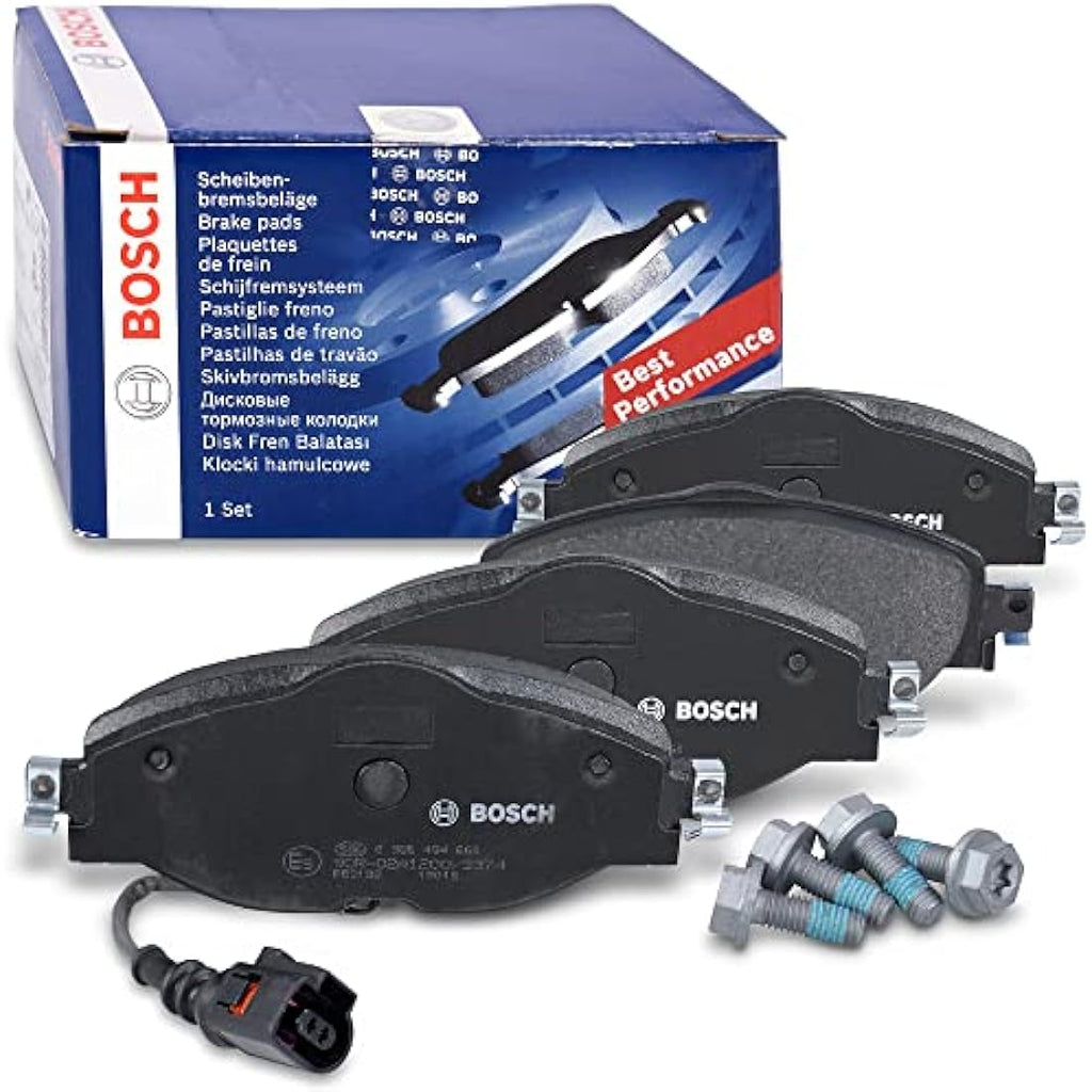 Bosch BP1505 Front Axle Brake Pads – Copper-Free Set with Accessories