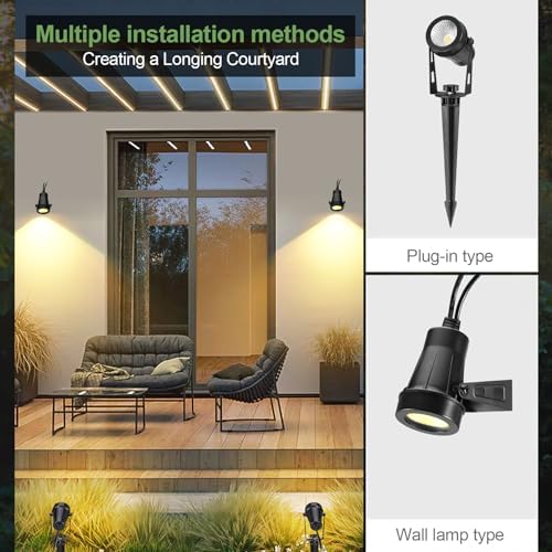 IRISECO 4-in-1 LED Garden Spotlights | 12V Low Voltage IP65 Waterproof