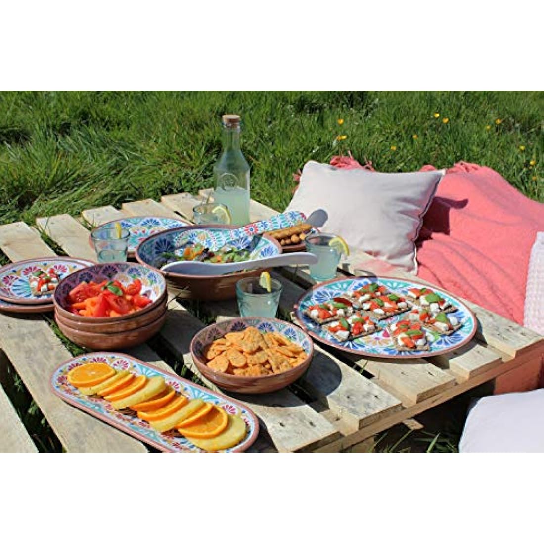 Auntie Morags Rio Medallion Melamine Cereal & Pasta Bowls – Set of 4