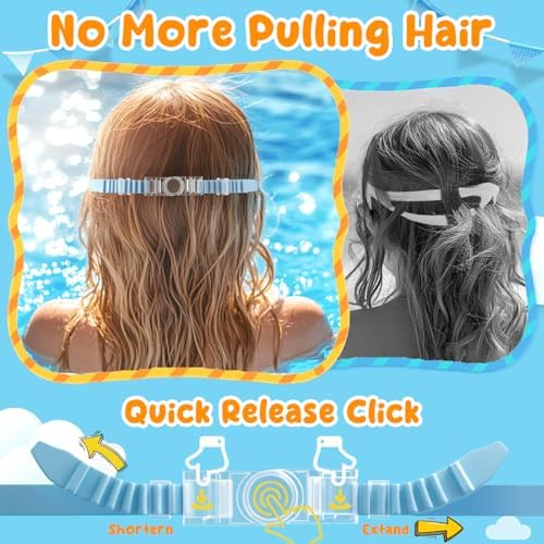 COOLOO Kids Swimming Goggles 2-Pack | Anti-Fog UV Protection for Ages 4-14