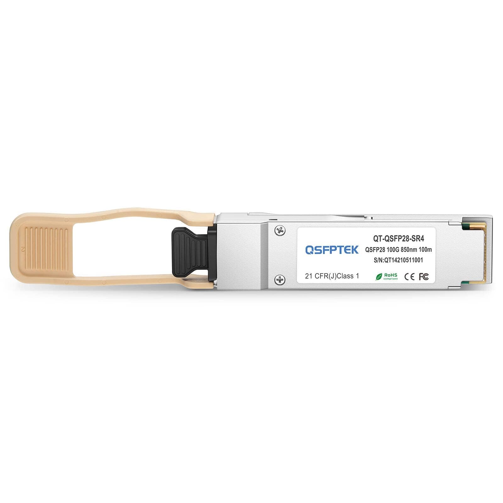 QSFPTEK 100G QSFP28 SR4 Transceiver Module for Cisco – 850nm 100m