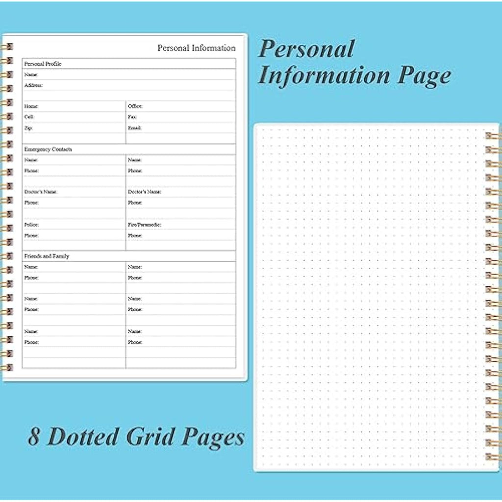 Jolof Store Undated Daily Planner – A5 Hourly Schedule & To Do List Notebook