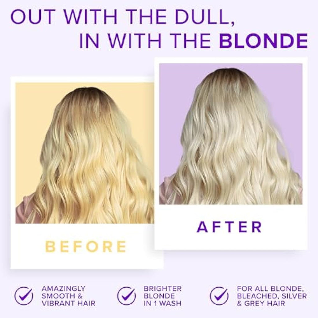 NYK1 Purple Shampoo and Conditioner Set - Sulphate Free Blonde Toner
