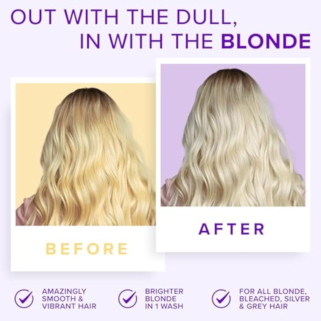 NYK1 Purple Shampoo and Conditioner Set - Sulphate Free Blonde Toner