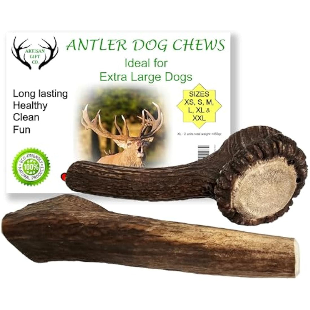 Natural Deer Antler Dog Chews – Long Lasting Dental Treats (XL)