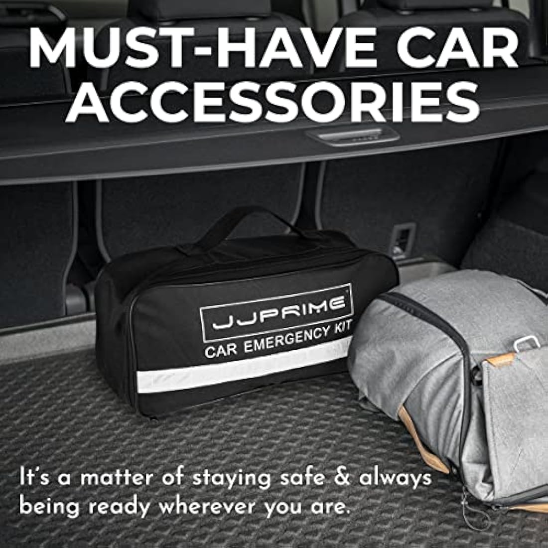 12-in-1 Car Emergency Kit | Roadside Safety & First Aid Bag