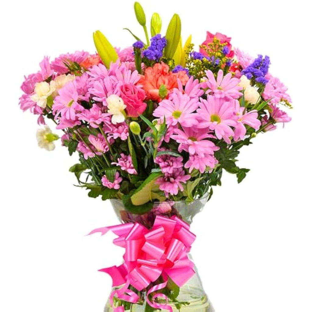 Jolof Store Pink Mixed Fresh Flower Bouquet | Roses & Lilies Gift
