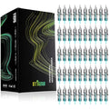 STIGMA 50Pcs Tattoo Cartridge Needles – Mixed Round Liner 1RL-9RL