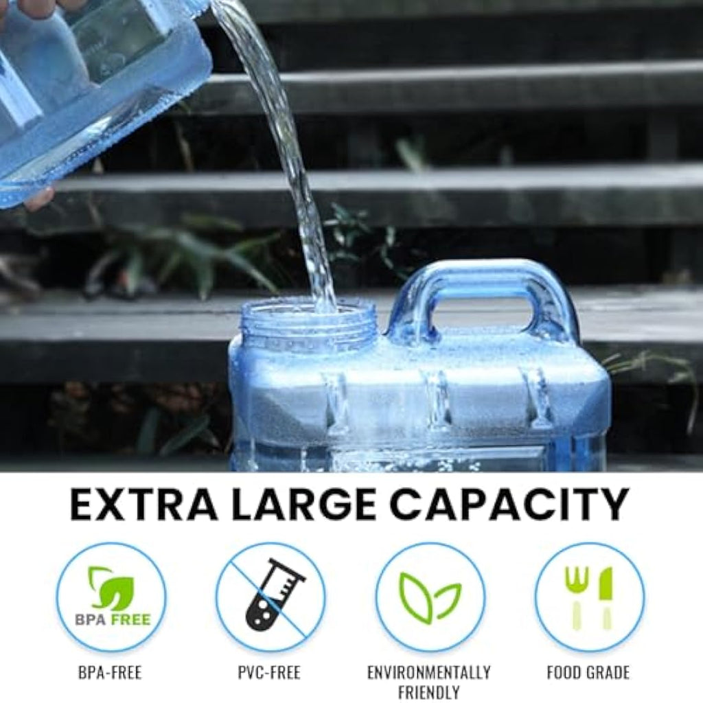 Starnearby Portable Water Container with Tap | BPA-Free Camping Bucket