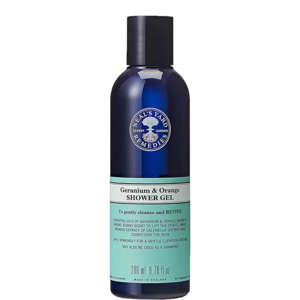 Neal's Yard Remedies Geranium & Orange Shower Gel - Energising Body Wash