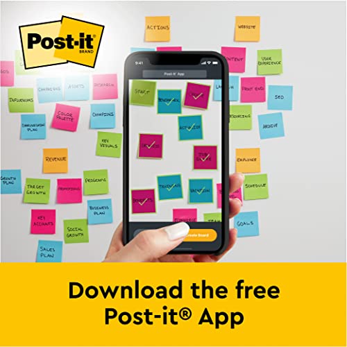 Post-it Super Sticky Meeting Chart – 584x508mm White Pad, 20 Sheets