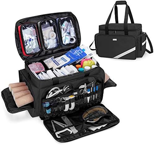 Jolof Store First Aid Bag – Professional EMT Trauma Bag with Dividers
