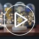 TINYOUTH 24K Gold Plated Red Rose in Glass Dome with LED Lights