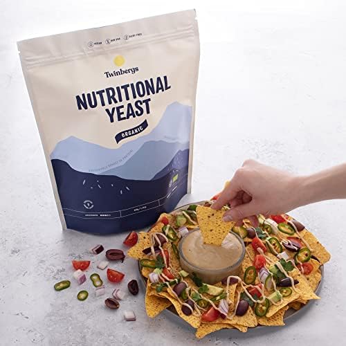 Twinbergs Organic Non-Fortified Nutritional Yeast Flakes – 800g Nooch
