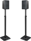 Jolof Store Speaker Stands – Height-Adjustable Floor Stands, Set of 2