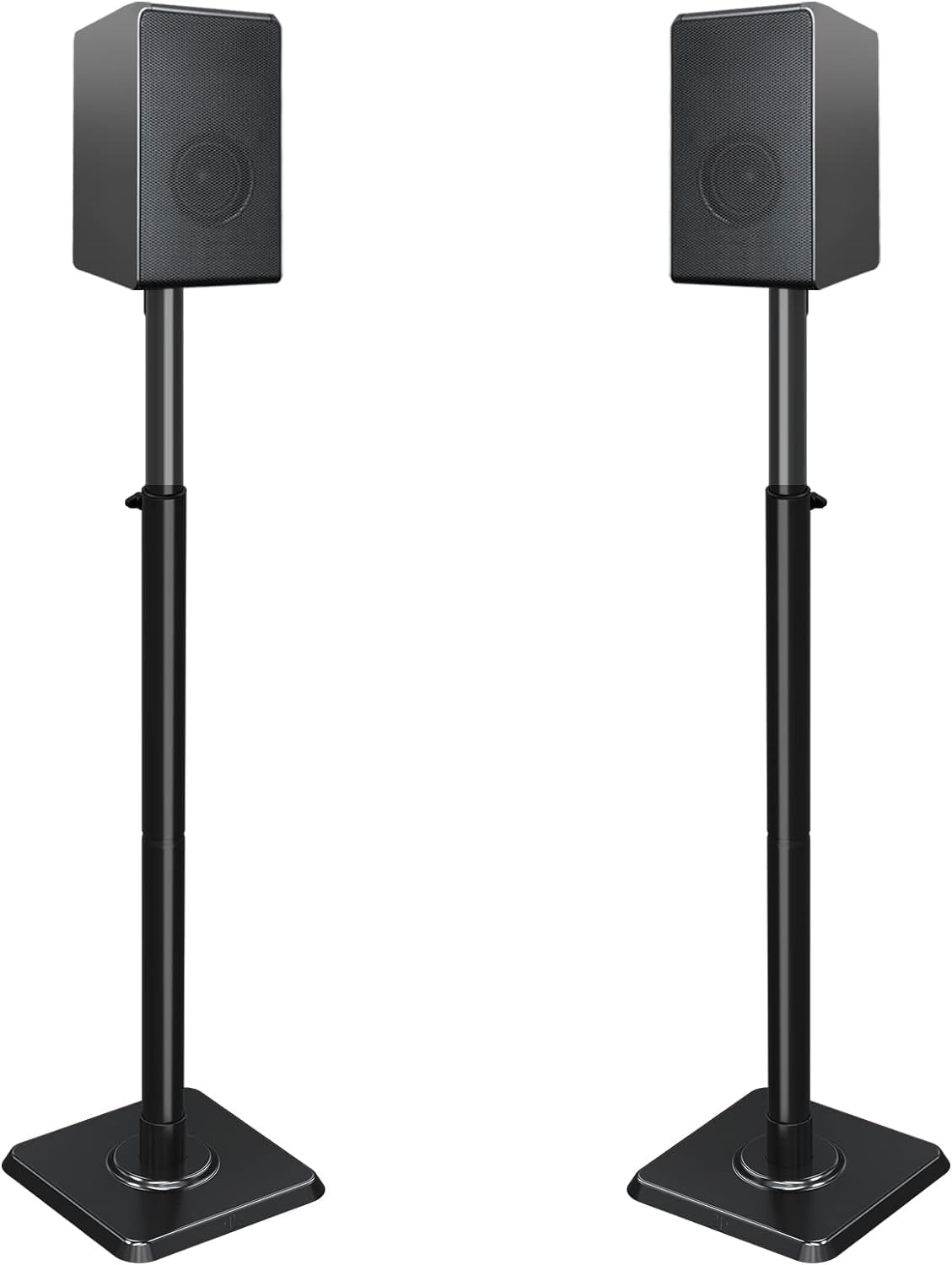 Jolof Store Speaker Stands – Height-Adjustable Floor Stands, Set of 2