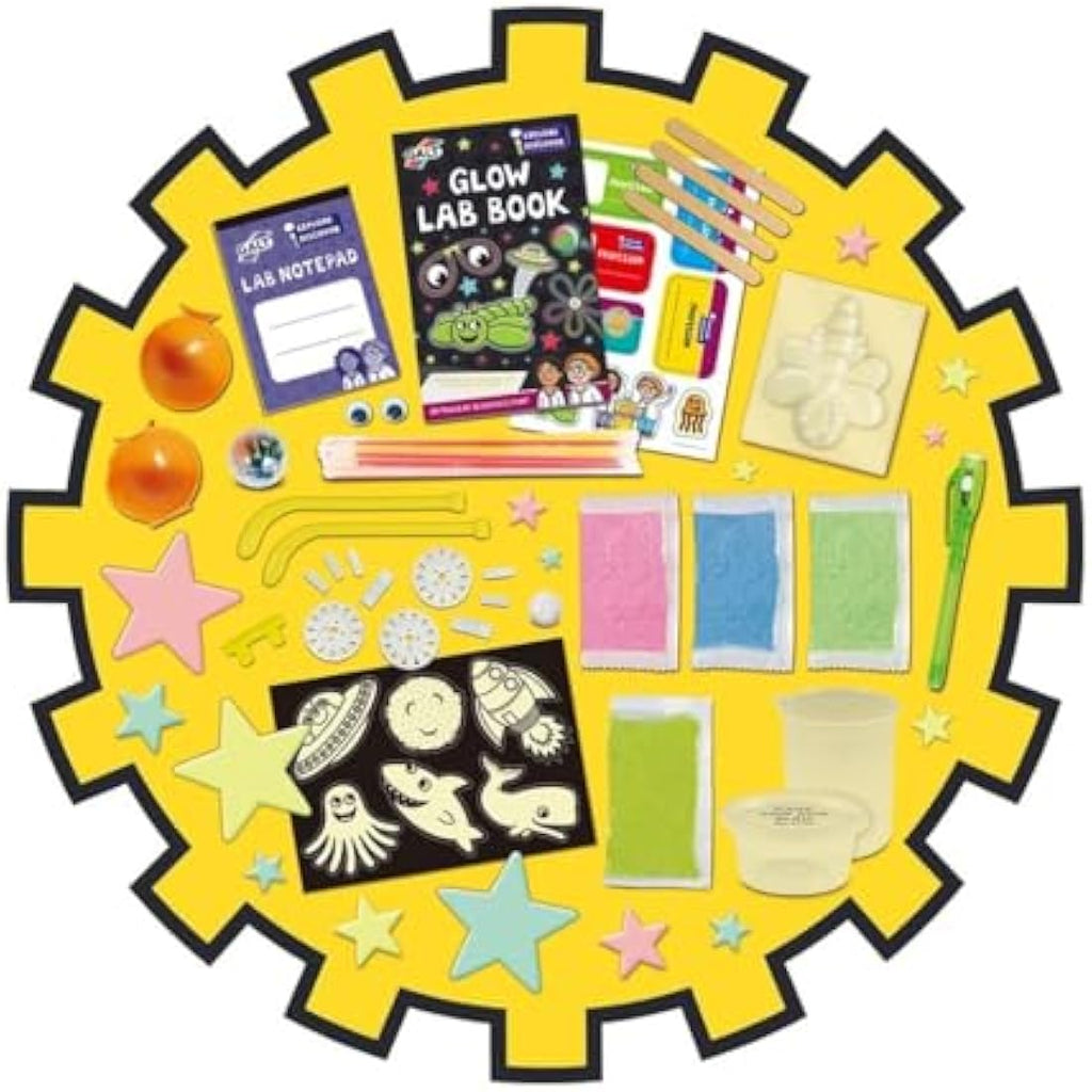 Galt Glow Lab Science Kit – STEM Learning Glow in the Dark Set for Ages 6+