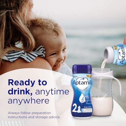 Aptamil 2 Follow On Baby Milk Liquid Formula - 200ml (Pack of 18)