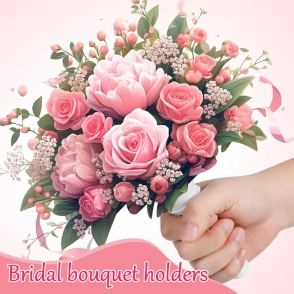 Happyyami 6pcs Floral Foam Bouquet Holder for DIY Wedding Flowers