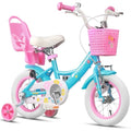 Glerc Maggie 12 Inch Girls Bike with Doll Seat and Basket – Steel Frame
