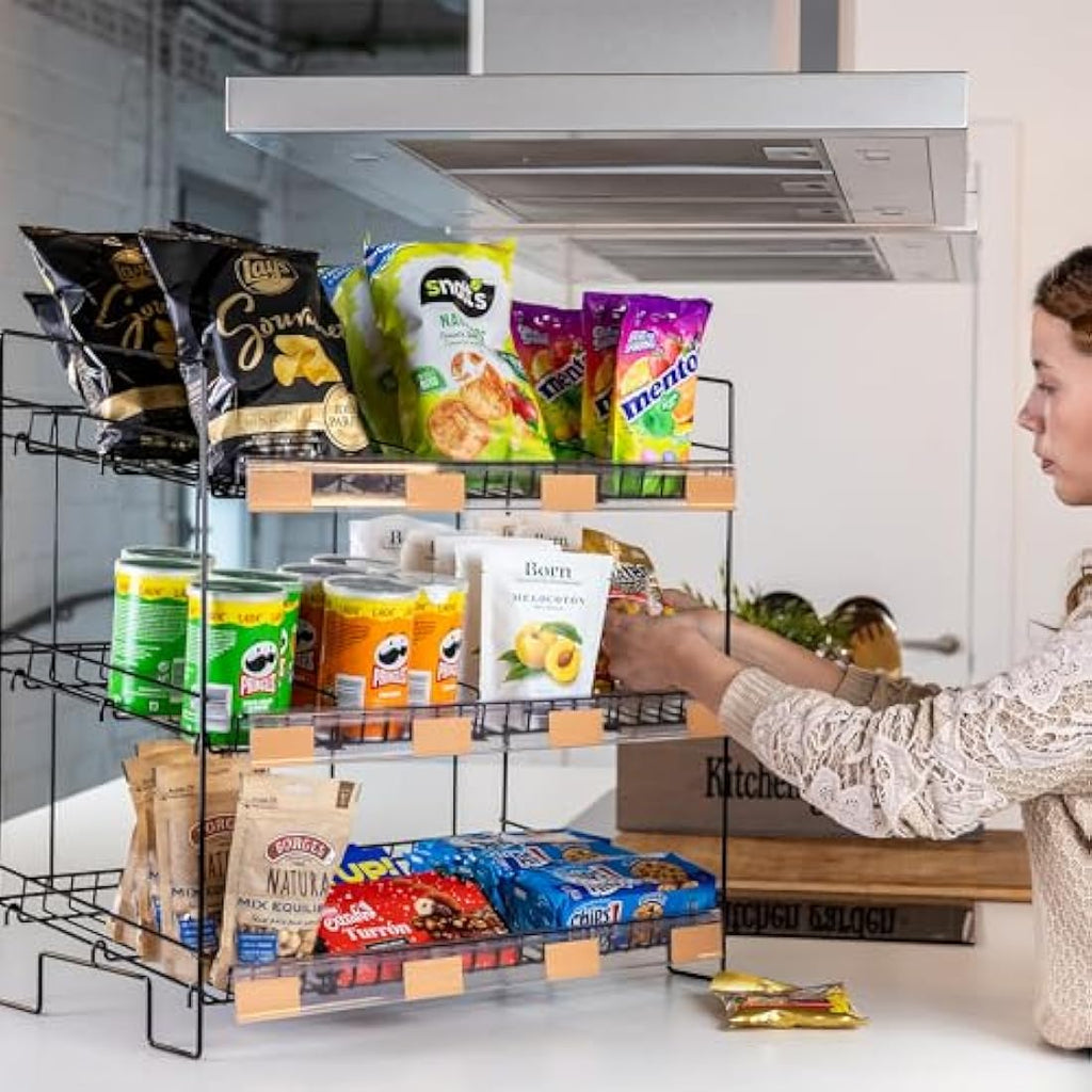 Jolof Store Candy Display Rack – Tiered Countertop Snack Organizer Stand