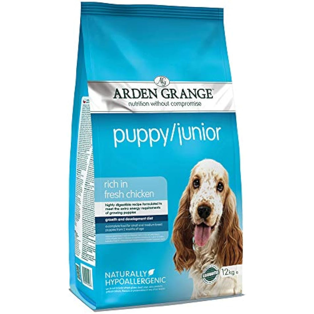 Arden Grange Puppy & Junior Dry Dog Food - Fresh Chicken - 12kg Bag