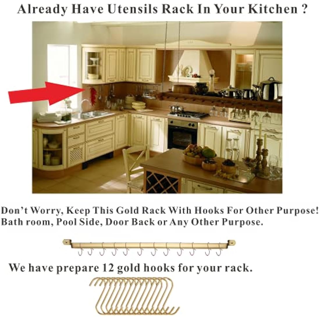 Kyraton Gold Cooking Utensils Set – 37pc Stainless Steel Kitchen Tools