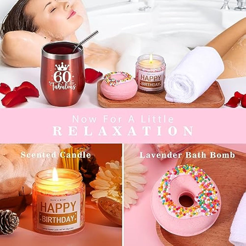 60th Birthday Gift Hamper for Women | 10-Piece Spa Set