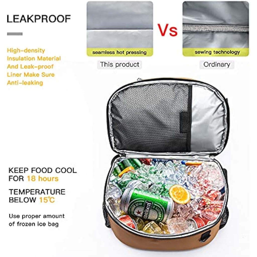 TUGUAN 28L Insulated Cooler Backpack | Leakproof Double Deck Picnic Bag