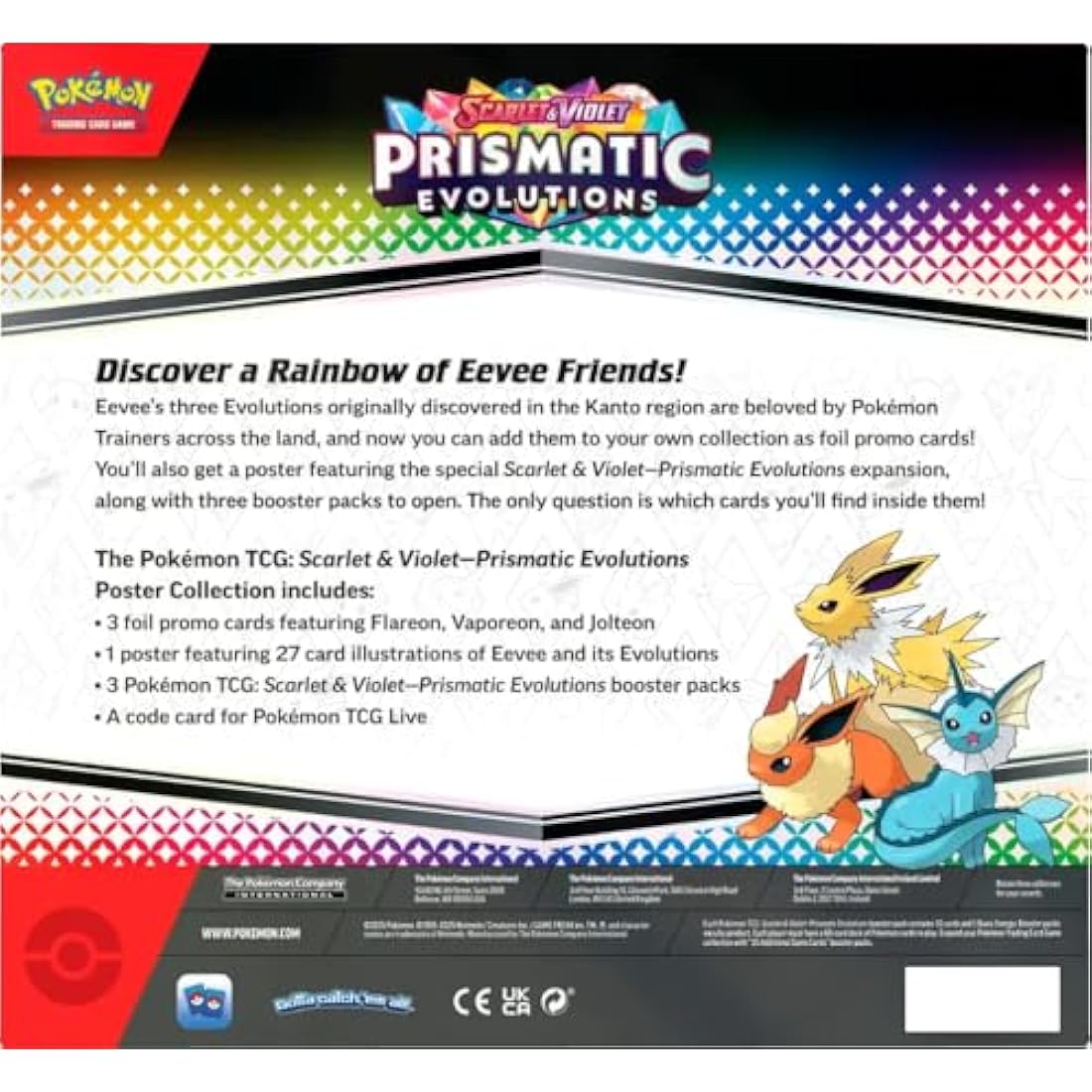 Pokemon TCG: Scarlet & Violet Prismatic Evolutions Poster Collection