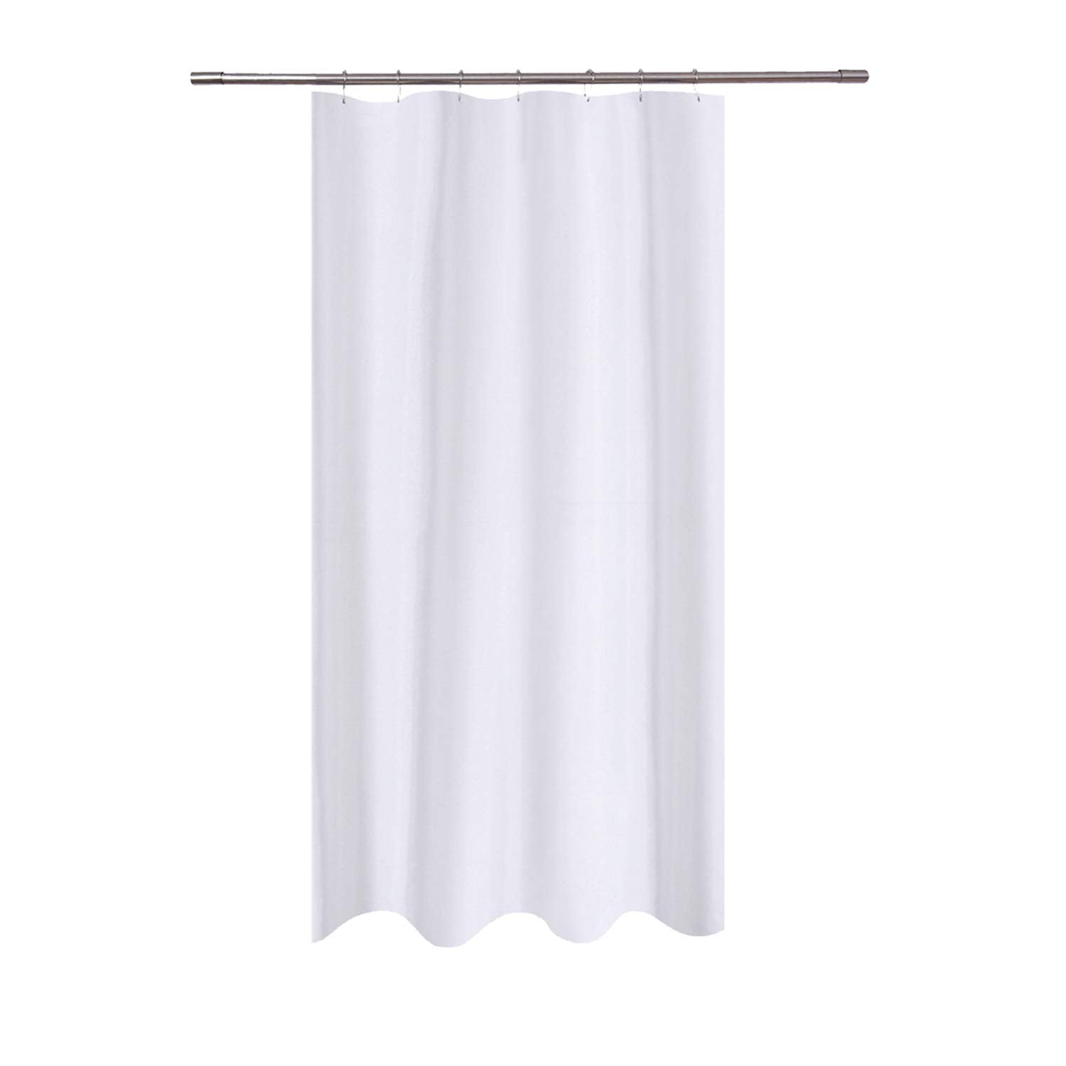 N&Y HOME Fabric Shower Curtain Liner | White Stall Size 40x72 | Water Repellent